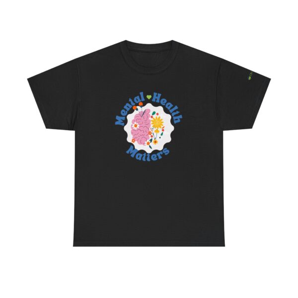 "Mental Health Matters" CrossPoint Unisex Heavy Cotton Tee - Image 6