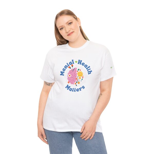 "Mental Health Matters" CrossPoint Unisex Heavy Cotton Tee
